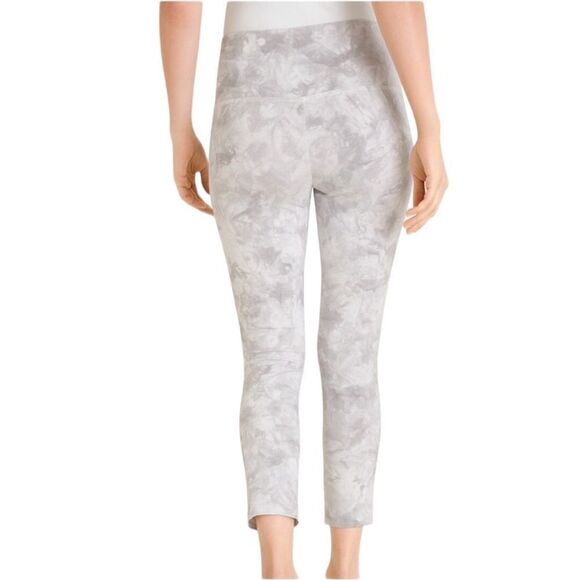 Chico's Zenergy So Slimming Supima Cotton Cloud Print Leggings gray size large - Picture 2 of 11